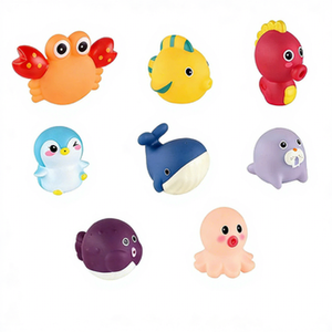 ของเล่นเสริมพัฒนาการรูปสัตว์ทำจากวัสดุ EVA นุ่ม สำหรับเด็กอายุ 2-7 ปี ชุดของเล่นน้ำในห้องน้ำสำหรับเล่นแบบมีปฏิสัมพันธ์ระหว่างพ่อแม่ลูก - Product Image 1