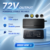 Adaptateur Chargeur AC/DC 72V 2A 168W Joyun LK150-7200200 4 Prises Chargeur Rapide Intelligent Personnalisable pour Vélo Électrique & Trottinette