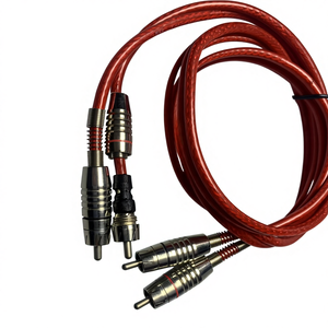 สายสัญญาณเสียงแบบถักทอความหนาแน่นสูงถึง 2 RCA ปลั๊กชุบนิกเกิล การส่งสัญญาณที่เสถียร สเตอริโอคุณภาพสูง - Product Image 6