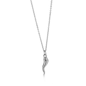 Collier avec pendentif <span class=keywords><strong>Little</strong></span> Chili pour <span class=keywords><strong>homme</strong></span> |   Bijoux de mode vintage plaqués or, chaîne à maillons carrés, pour anniversaire - Product Image 5