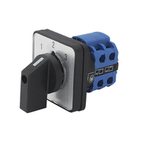 LW26-20 20A 1P Voltmeter plastik Universal Cam Switch 250V Max tegangan Rotary pemilih untuk instrumen