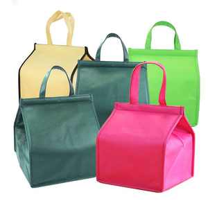 Sac isotherme écologique non tissé pas cher avec poignée, imprimé, pour livraison de repas, emballage de bouteilles et promotions, réfrigéré par glace - Product Image 1