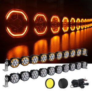 Spot Amber White Vehicle <b>Led</b> Ramp Cover Slim Offroad 50 Inch Single Row 12v Linkable Car off Road <b>Lights</b> 4x4 <b>Led</b> <b>Light</b> <b>bar</b> - Product Image 1