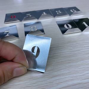 <span class=keywords><strong>Pochoir</strong></span> de lettres, pochoirs métalliques personnalisés pour la peinture, 15 20 25 30 mm, gabarit de découpe de lettres en métal - Product Image 5