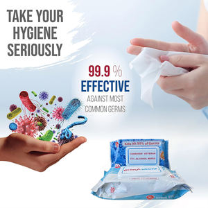 Lingettes à alcool naturel en viscose jetables OEM lingettes d'alcool isopropylique iso CE lingettes à alcool pour téléphone - Product Image 3