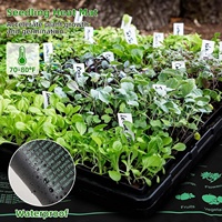Kit baki biji pemula 80-cell, alas panas 20.47 "nampan kuman besar kontrol kelembaban kubah Pot bunga tanaman plastik Modern