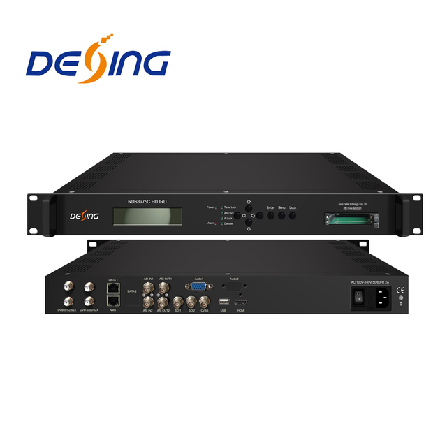 NDS3975C DVB-S2 HD IRD DVB-S2/S2X to HEVC/H.265 Decoder, H.265 IRD, HEVC IRD Dual Audio