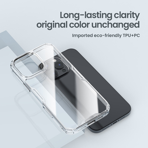 <span class=keywords><strong>NILLKIN</strong></span> เคสใสสำหรับ <span class=keywords><strong>iPhone</strong></span> 16 PRO MAX 16 PLUS 16E 15 PRO MAX 14 <span class=keywords><strong>13</strong></span> Nature TPU Pro เคสด้านหลังใสเคสกันกระแทก - Product Image 3