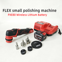 Machine de polissage et de cirage sans fil FLEX à batterie lithium pour petites voitures, double usage, PXE80 600W 4.0Ah