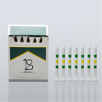 Étui à cigarettes personnalisé avec 10 tees de golf – Accessoires de golf très demandés – Tees de golf biodégradables de qualité supérieure