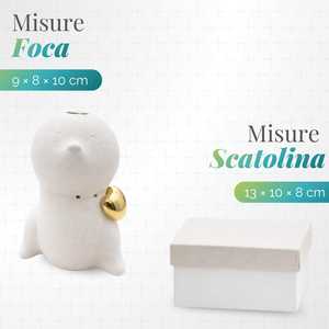 Diffusore di Aromi in Ceramica con Cuore Dorato 8x6x13 Cm, Decorazione per Matrimoni - Product Image 2