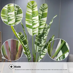 Árbol de Plátano Artificial Jinhua en Maceta de Plástico, Planta Decorativa de Interior de 220 cm de Flower <span class=keywords><strong>World</strong></span> para Decoración de Bodas y Fotografía - Product Image 3