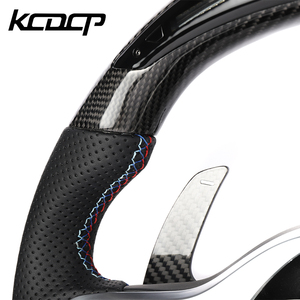 Volant en fibre de carbone LED compatible avec BMW G20 G28 G29 G30 G32 G38 G11 G12 G05 G01 G02 M2 M3 M4 M5 M6 M8 X1 X2 X3 X4 X5 X6 X7 - Product Image 4