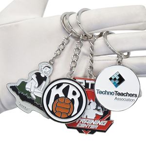 พวงกุญแจโลหะราคาประหยัด พิมพ์โลโก้ได้ เป็นมิตรกับสิ่งแวดล้อม ผลิตจากโลหะผสมสังกะสี เหมาะสำหรับเป็นของขวัญ - Product Image 1