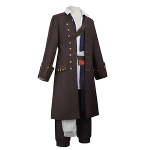 Costume da Pirata <span class=keywords><strong>Jack</strong></span> <span class=keywords><strong>Sparrow</strong></span> per Adulti, Travestimento di Halloween per Uomini - Product Image 3