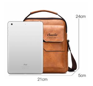 Bolsos de hombro pequeños multifuncionales de gran capacidad de cuero de PU para negocios y ocio para hombres, bolsos cruzados, bolsos para documentos - Product Image 3