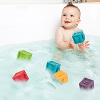 12 pièces de jouets à mâcher en silicone souple pour bébés, blocs de construction éducatifs DIY, modèles d'animaux d'anime, jouets à mâcher personnalisés