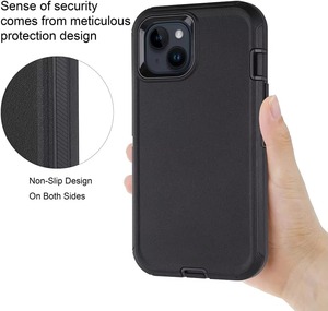 Clip de <span class=keywords><strong>ceinture</strong></span> 3 en 1 antichoc support de béquille étui de téléphone portable robuste Defender Tpu couverture arrière <span class=keywords><strong>pour</strong></span> <span class=keywords><strong>Iphone</strong></span> vente en gros - Product Image 4