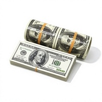 Balle anti-stress en PU motif billet de banque, jouet rebondissant original et populaire pour adultes, pour soulager le stress