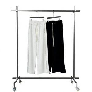 Pantalons de jogging personnalisés à faible quantité minimale de commande (MOQ), en tissu molletonné, coupe droite, pour hommes, tailles S, M, L, XL, destinés aux détaillants américains. - Product Image 1