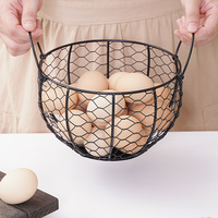 Hot Selling Smeedijzeren Keramische Eieren Opslag Houders Woonkamer Fruit Keuken Decoraties Hen Opslag Mand