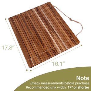 Stendibiancheria arrotolabile in legno di Teak da cucina per Set di piatti <span class=keywords><strong>portaspezie</strong></span> portapiatti - Product Image 2