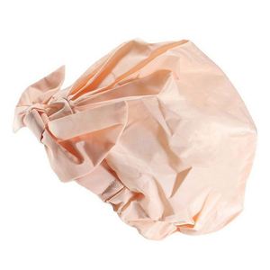 New Arrival Waterproof Shower Cap Bow <b>Tie</b> Round Hat for Casual Use Daily Fashion Women Bonnets - Product Image 2