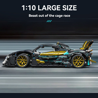 Harga Grosir Set Blok Bangunan Mobil Sport Cyber Model Apollo dari Plastik ABS Puzzle untuk Usia 7-9 Tahun Mainan DIY yang Kompatibel Hadiah