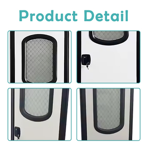 JDA, superventas, puerta americana de <span class=keywords><strong>caravana</strong></span>, puerta de coche modificada fija con persianas plisadas, <span class=keywords><strong>ventana</strong></span> acrílica - Product Image 4