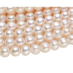 Collier de perles d'eau douce de 9-10 mm, vente directe du fabricant de Zhuji, petites imperfections, approvisionnement en gros, perles d'eau douce promotionnelles - Product Image 5