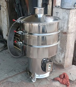 Tamis vibrant industriel pour la transformation alimentaire, tamis à poudre chimique, tamis vibrant en acier inoxydable avec moteur AC et pompe - Product Image 2