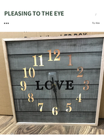 Reloj de Pared Compacto de Madera con Estructura de Unión Resistente y Detalles Hechos a Mano, OEM, ODM, Logotipo Personalizado, Venta al Por Mayor