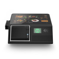 Caja registradora Windwos y Android OS mini pos terminal Inter Core CPU pantalla plana aluminio panel multitáctil