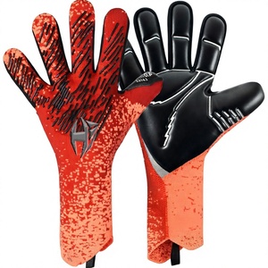 Wholesale New Knit Soccer Professional Goalkeeper <b>Gloves</b> with 4mm German <b>Latex</b> Elastic Strap Negative Cut - Product Image 1