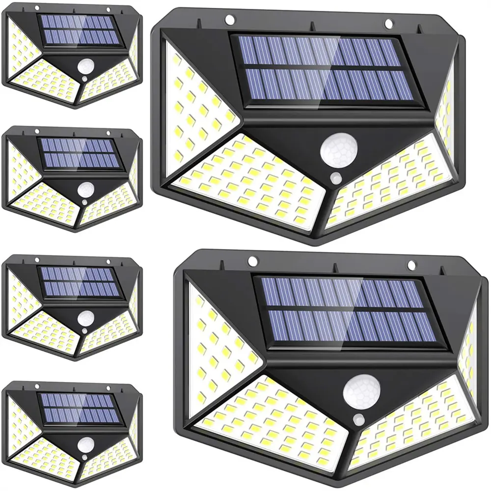 100 LED Motion Sensor Super Bright Cob Light Solar Motion Sensor Light for Outdoor Street Wall