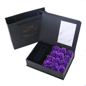 Romantische San Valentin 2022 Producten Lippenstift Ketting Sieraden Rose Zeep Bloem Gift Sets Doos