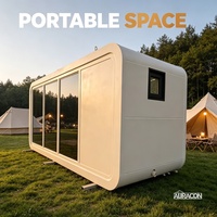 Cabane modulaire préfabriquée Apple Cabin de 20 pieds et 40 pieds pour projets de complexe hôtelier, camping en plein air, hôtel, maison d'hôtes, salon, restaurant, café