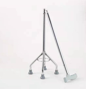 Barre de marche télescopique à quatre jambes, en alliage d'aluminium, pour canne antidérapante, multifonctionnelle réglable pour personnes âgées - Product Image 5