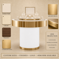 Vitrine à bijoux avec éclairage LED, présentoir en verre pour bijouterie, boutique de marque, aménagement de magasin, exposition, vente en gros