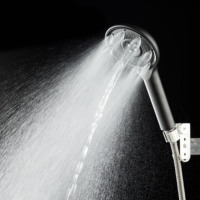 Buses anti-bouchage haute pression en ABS multicolore Pomme de douche à main à cinq modes Accessoire de salle de bain