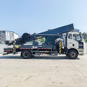 Camion-nacelle FAW 45m à bras télescopique, plateforme élévatrice hydraulique pour travaux en hauteur, transmission manuelle diesel, état neuf - Product Image 3