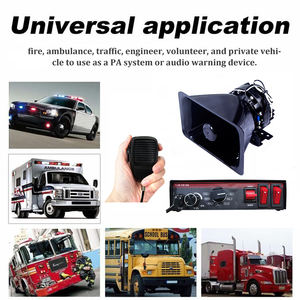 150 डब्ल्यू सीरेन एम्पलीफायर हॉर्न स्पीकर किट वाहन आपातकालीन चेतावनी प्रकाश प्रणाली - Product Image 6