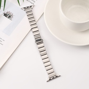 Bracelet élégant féminin mince en métal doré pour Apple Bracelet à chaîne réglable pour femmes Bracelet de montre intelligente habillé pour <span class=keywords><strong>IWatch</strong></span> - Product Image 6