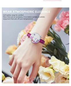 Reloj de cuarzo de diseño de tendencia de etiqueta privada OEM con logotipo personalizado para mujer, relojes de joyería con incrustaciones de plata de lujo con diseño de tendencia - Product Image 4