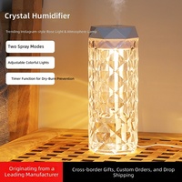 Humidificateur d'air ultrasonique avec lumière changeante de couleur pour la maison, le bureau, l'hôtel, la voiture - Alimenté par USB, taille mini portable