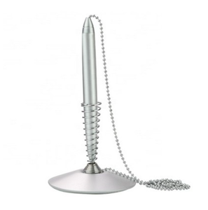 Bolígrafo Profesional de Estilo Simple con Cadena Antipérdida, Regalo Empresarial para Seguridad en Mostradores de Bancos y Comercios - Product Image 3