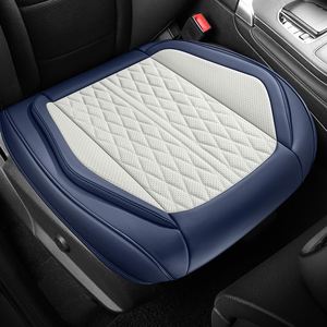Durable Luxury Nappa Leather Auto Seat Cushion <b>Cooling</b> Breathable Comfort Car Seat <b>Pad</b> Stereo Fitting Edge Universal Seat - Product Image 3