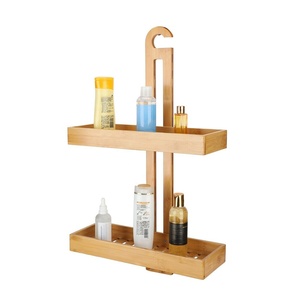 Estante <span class=keywords><strong>de</strong></span> Almacenamiento <span class=keywords><strong>de</strong></span> Bambú <span class=keywords><strong>de</strong></span> 2 Niveles <span class=keywords><strong>para</strong></span> <span class=keywords><strong>Ducha</strong></span>, Colgante <span class=keywords><strong>de</strong></span> Pared, <span class=keywords><strong>para</strong></span> Champú - Product Image 1