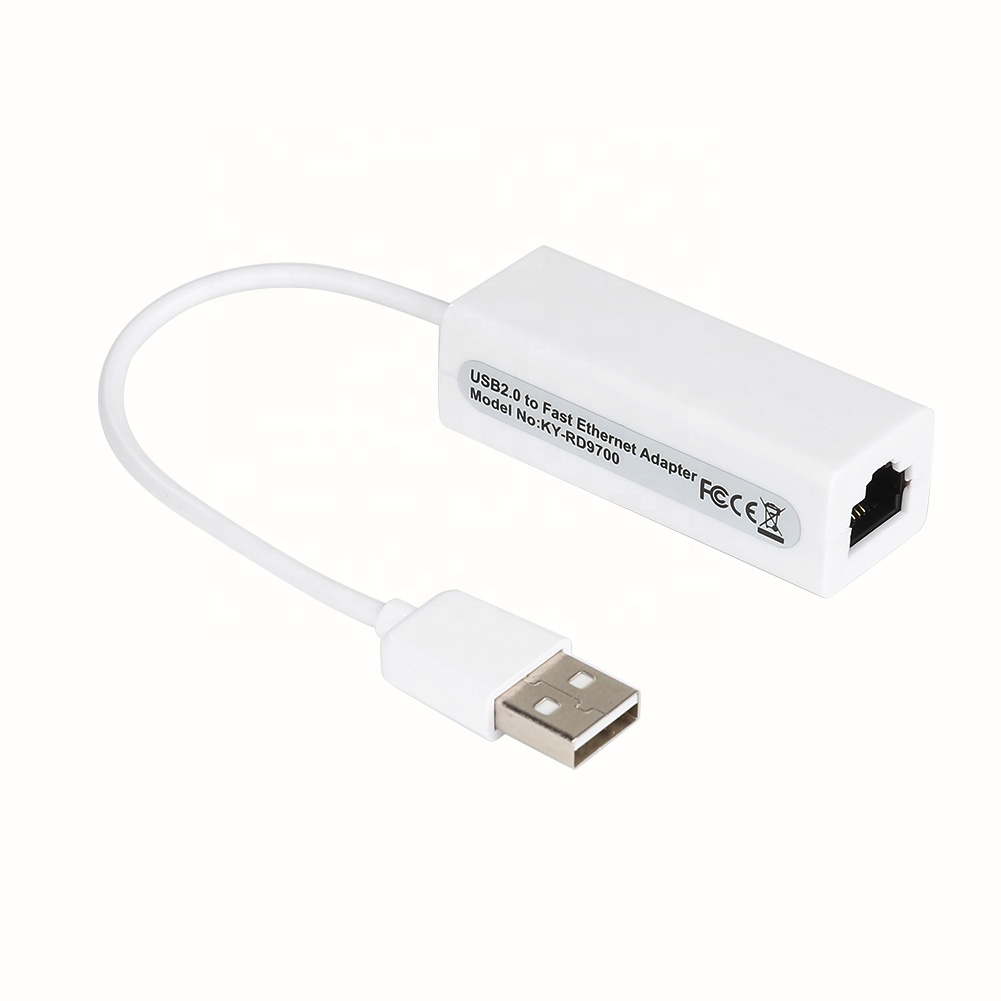 Переходник для кабеля USB Ethernet с USB 2,0 на 10/100, сетевой Lan RJ45, женский порт, Проводной адаптер