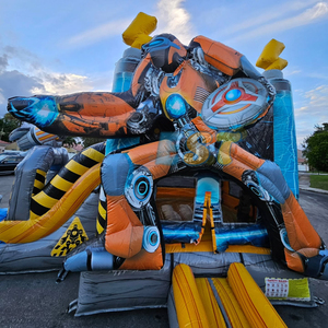 Bên cho thuê thương mại lâu đài <span class=keywords><strong>bouncy</strong></span> lớn Robot trả lại nhà lâu đài kết hợp với <span class=keywords><strong>slide</strong></span> và hồ bơi - Product Image 2